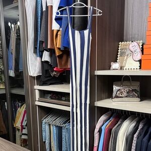 PQ Swim Navy and White Striped Maxi Dress